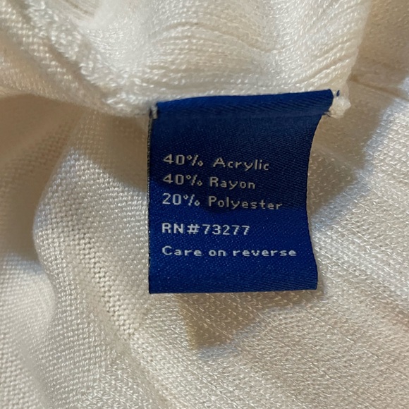 NWT Apt. 9 Cream Turtleneck Rib Tunic Sweater Size M - Picture 5 of 7